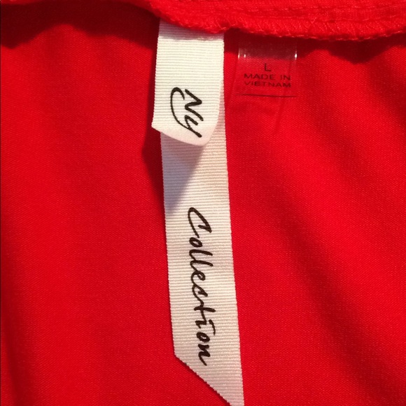 NY Collection Off Shoulder Bell Sleeve Hi-Low Top - Picture 7 of 8